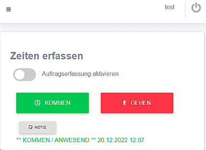Stempeln über Browser